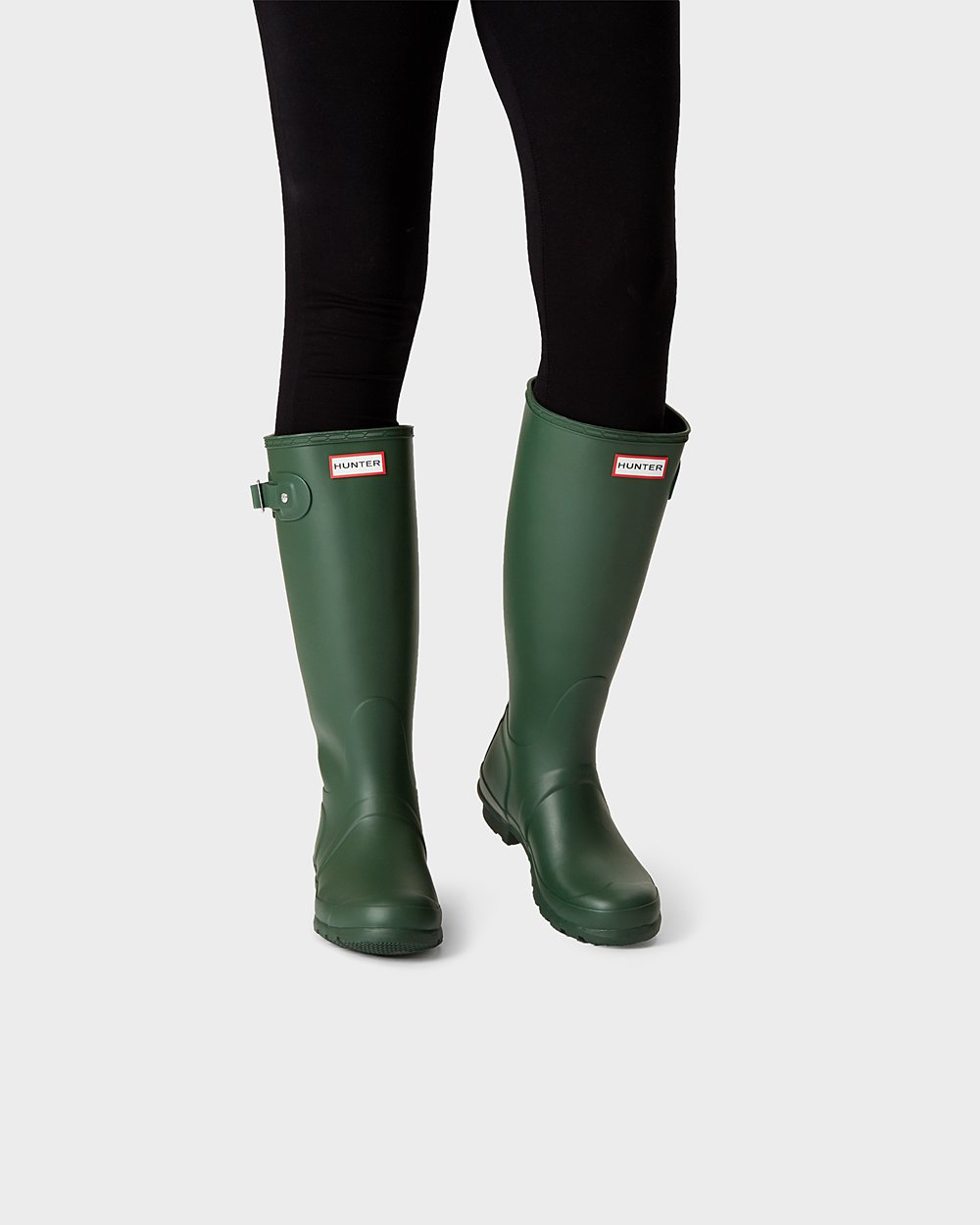 Hunter Original Tall Rain Boots - Online Sale Womens Green - GWPHTE547